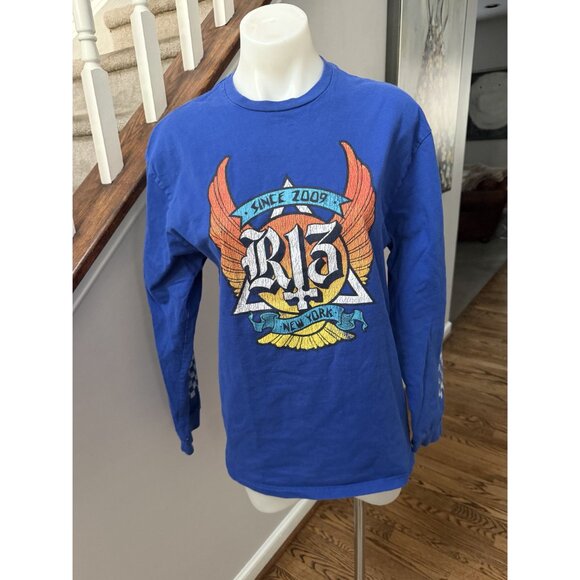 Mens R13 Blue Skate Long Sleeve T Shirt Size Medium - Picture 2 of 4